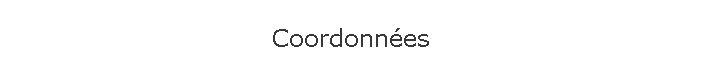 Coordonnes